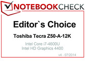 Editor's Choice in July 2014: Toshiba Tecra Z50-A-12K