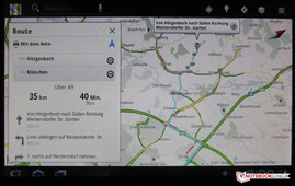 A100 üzerinde Google Maps ile rota planlama ve navigasyon