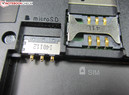 microSD ve SIM kart slotları mevcut