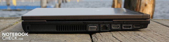 Sol: Kensington, VGA, Ethernet-LAN, HDMI, eSATA/USB 2.0 , USB 2.0m ExpressCard34