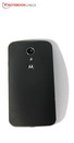 Arka kısımda halen çok belirgin olmayan Motorola logosu yer alıyor.