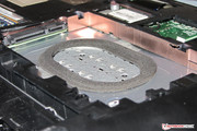 There is a shock-absorbing rubber ring beneath the hard drive.
