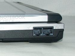 RJ-11 Modem, RJ-45 LAN