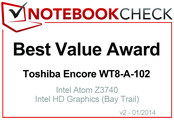 Best Value in January 2014: Toshiba Encore WT8