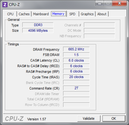 CPU-Z hafıza sistem bilgisi