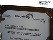 2 sabit disk de Seagate marka ve herbiri 320 GB kapasitesinde.