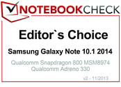 Editor's Choice in November 2013: Samsung Galaxy Note 10.1