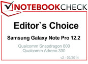 Editor's Choice in March 2014: Samsung Galaxy Note Pro 12.2 LTE