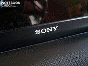 Several Sony logos adorn the case.
