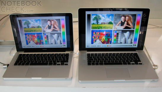 MacBook Pro, MacBook' karşı - MacBook Pro ile kıyaslanıldığında MacBook'da sadece ikinci güçlü bir grafik kartı, FireWire 900 ve ExpressCard slotu eksik.