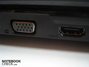 VGA ve HDMI çıkışları kasanın sol tarafında bulunuyor