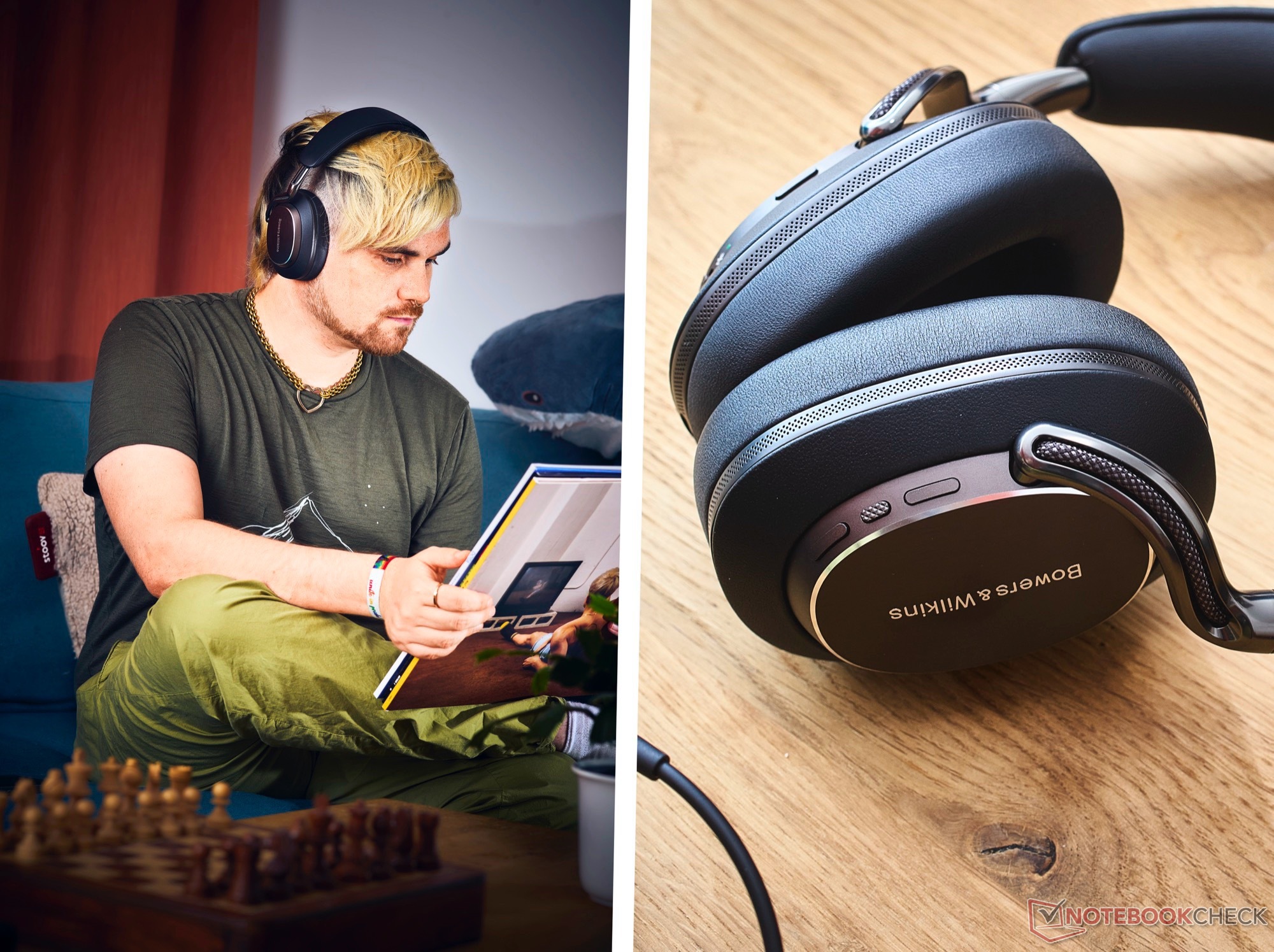 Bowers & Wilkins Px8 S2, selefinin tasarımını sadece detaylarda geliştiriyor. (Resim kaynağı: Notebookcheck)