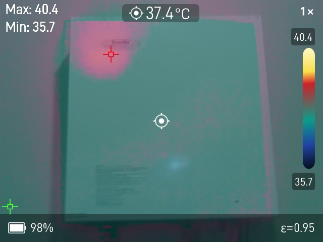 Bir su ısıtıcısının füzyon modu görünümü