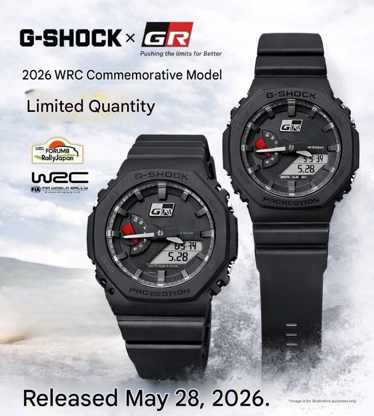 Casio G-Shock x GR GA-2100 saat için bir poster (makine çevirisi)