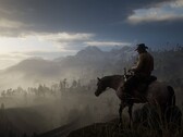 Red Dead Redemption 2'de Arthur Morgan'ı atının üzerinde gösteren bir görüntü.
