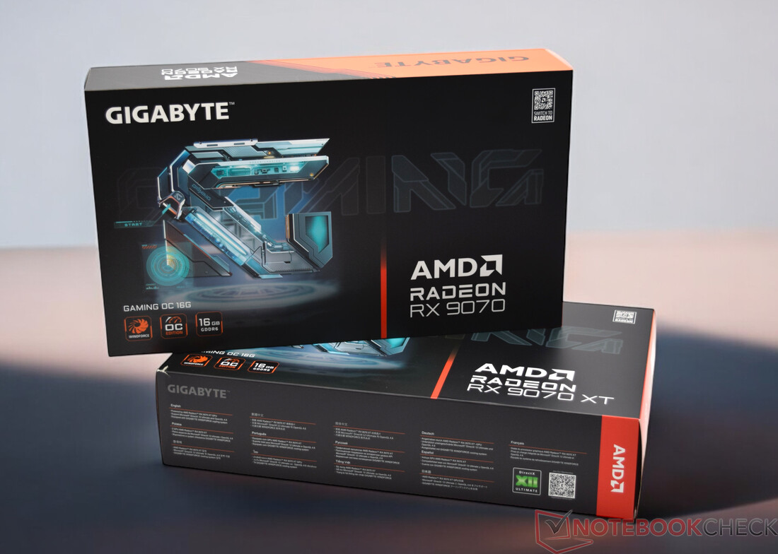 Gigabyte Radeon RX 9070 XT Gaming OC ve Gigabyte Radeon RX 9070 Gaming OC