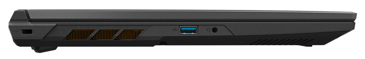 Sol: Kablo kilidi için yuva, USB 3.2 Gen 1 Tip-A, birleşik ses jakı