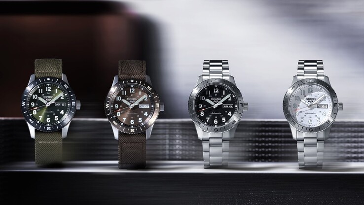 Seiko Sports 5 Saha Serisi (Soldan: HDB008, HDB009, HDB006, HDB007)