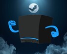 Dumanın içinden geçen bir Steam Machine