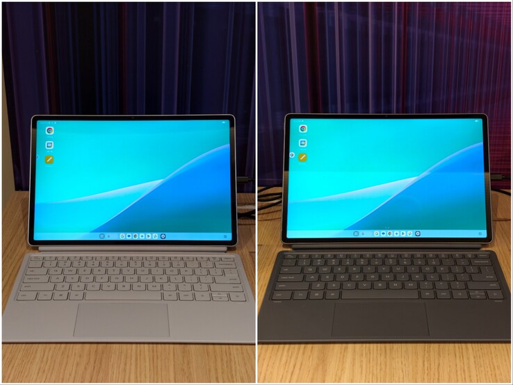 Lenovo Idea Tab Pro Gen 2, Luna Grey ve Cloud Grey renklerinde.