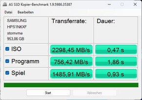 AS SSD Kopyalama