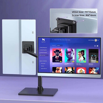 Taşınabilir 15 inç monitör VESA montaj parçalarıyla uyumludur