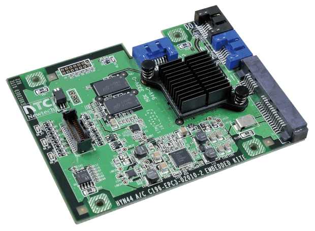 Ness1300 NAS'ta veri koruması için kullanılan Newtech Kite donanım RAID denetleyici kartı
