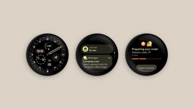 Wear OS 7, “ Android ” bildirimlerinden tanıdığımız canlı güncellemeleri görüntüleyebilir.