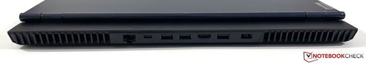 Arka: Gigabit-Ethernet, USB-C 3.2 Gen.2 (Güç Dağıtımı, DisplayPort 1.4), 2x USB-A 3.2 Gen.1, HDMI 2.1, USB-A 3.2 Gen.1, güç (SlimTip)