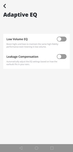 Uygulama ayrıca ekolayzır ayarlarını yapmanıza da olanak tanır (Resim kaynağı: Notebookcheck)