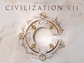 Sid Meier's Civilization VII oyununun resmi afişi; strateji oyununun ana amblemini gösteriyor.