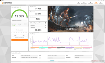 pil gücüyle çalışırken 3DMark Fire Strike 