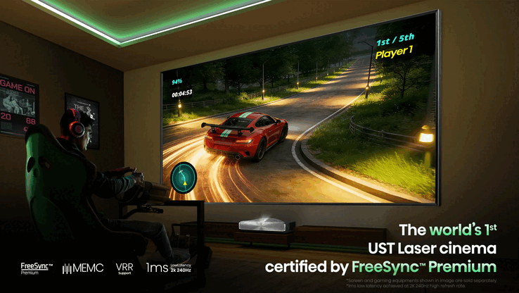 Projektör, tam Dolby Vision, Dolby Vision Gaming ve IMAX Enhanced sertifikalarına sahiptir.