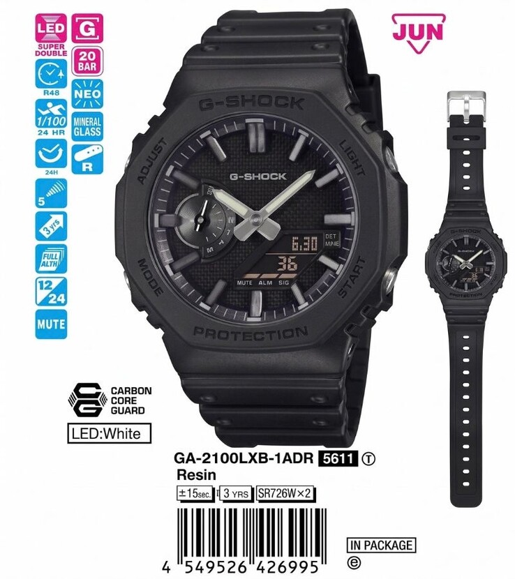 Casio G-Shock GA-2100LXB-1A saat