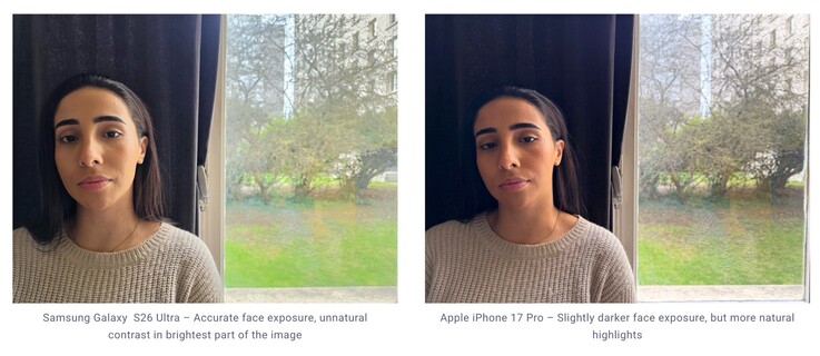 Galaxy S26 Ultra'nın HDR işleme özelliği bazen doğal olmayan kontrasta yol açıyor.