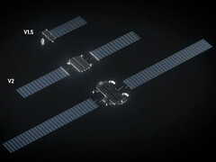 SpaceX 3. Nesil ve 2. Nesil uyduların boyut karşılaştırması