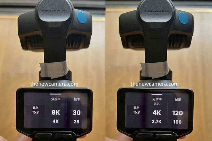 Insta360 Luna Ultra/Pro prototipinin uygulamalı görüntüleri 8K çözünürlüğü gösteriyor.