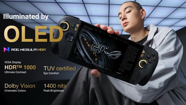 ROG Ally X20, OLED ekrana sahip ilk Asus el bilgisayarıdır.