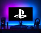 Oyun bilgisayarı ekranında gösterilen PlayStation logosu