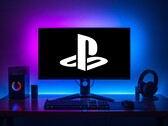 Oyun bilgisayarı ekranında gösterilen PlayStation logosu