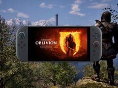 Oblivion Remastered Switch 2 bağlantı noktası, el konsolunda gösteriliyor