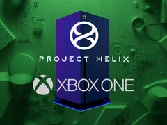 Xbox One logosu ile gösterilen Project Helix konsolu