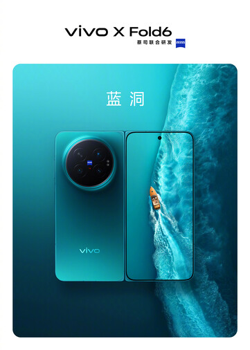 Mavi renk seçeneğindeki Vivo X Fold6