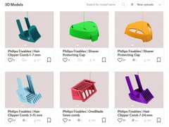 Philips'in şu anda satışta olan 7 adet 3D baskıya uygun modelinden 6'sı