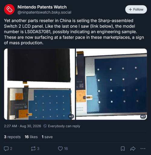 Nintendo Patents Watch, yeni Switch 2 LCD ekranını gösteriyor
