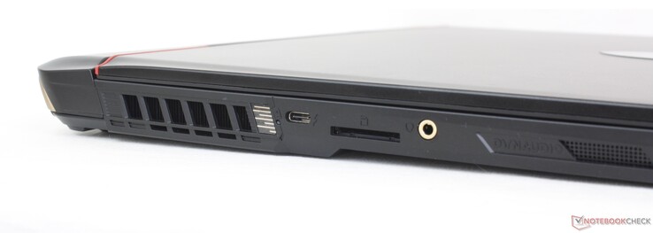 Sol: Thunderbolt 4 ile USB-C 3.2 Gen. 2, SD okuyucu, 3,5 mm kulaklık