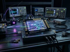 Fotonik bir çipin kavramsal görüntüsü