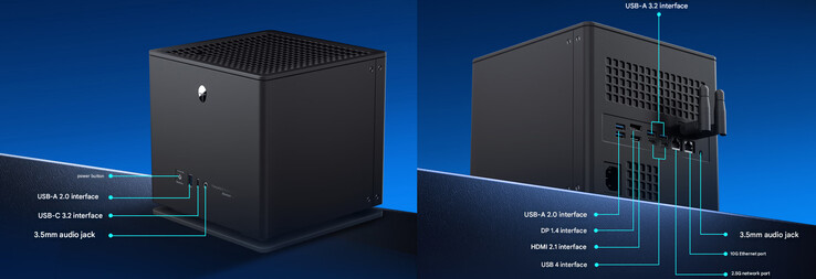 Thunderobot AI Mini Workstation PC'nin tasarımı ve bağlantı noktası yapılandırması (makine çevirisi)