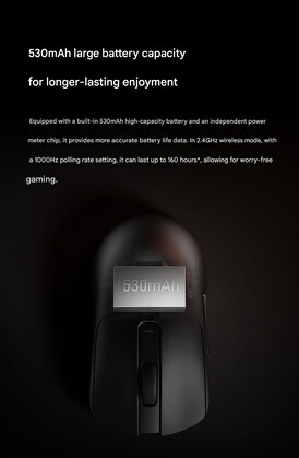 Xiaomi Gaming Mouse 2'nin iddia edilen pil ömrü (makine çevirisi)