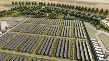 Veri merkezinin çatısına kurulması planlanan fotovoltaik sistem, enerji ihtiyacının muhtemelen sadece çok küçük bir kısmını karşılayabilecektir.
